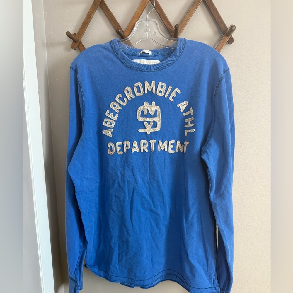 Abercrombie & Fitch Blue Muscle Fit 2010s Archival Graphic Tee XXL